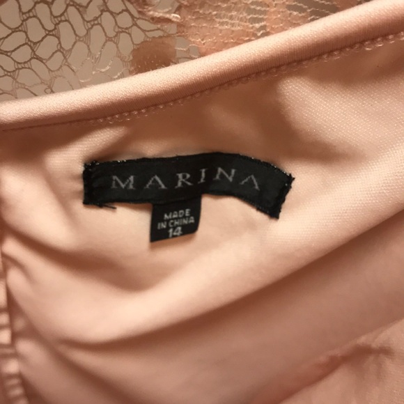 NWT Blush Pink Marina Lace Dress - Picture 5 of 6